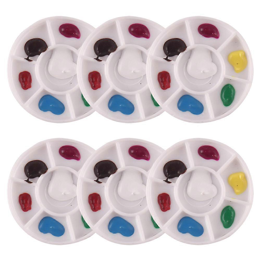 6pcs Miniature Color Palette House Decor Kids Art Tool Toy Set
