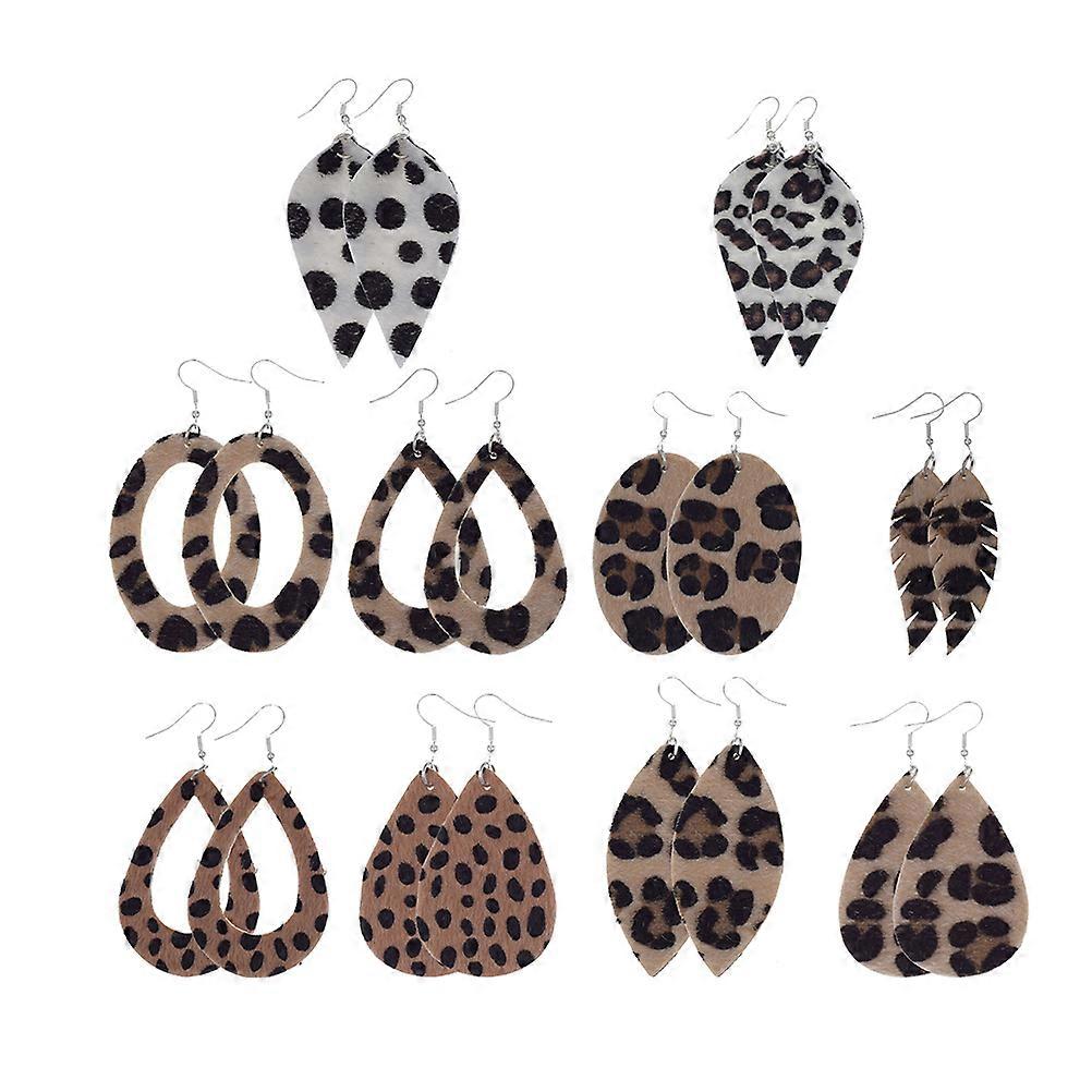 Dam Drop Dangle Örhängen Daglig klädsel 7 5x2x0 5cm Konstläder 10Pairs