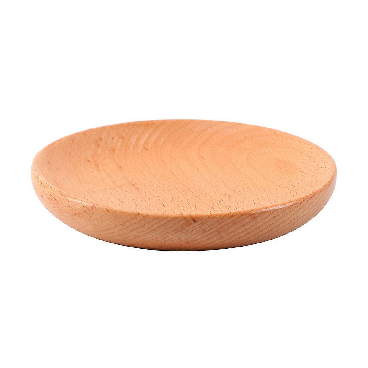 Dishes Serving Plate Rustic Style Tableware For Appetizers Decorative Use Light Brown Color 15x15x2cm 1Pack