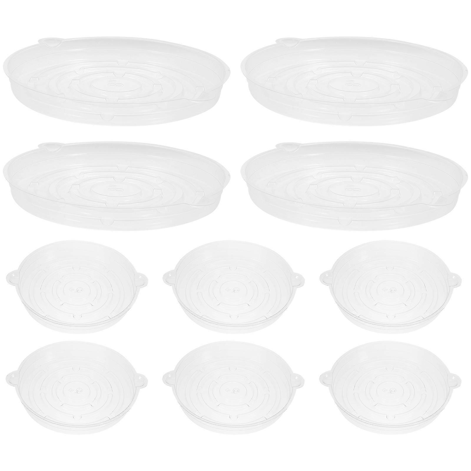 Planter Tray Pot Saucers Durable Desktop Decoration Double-Eared Design 10Pack