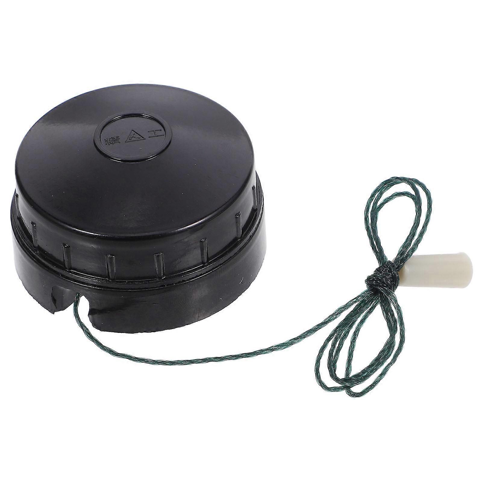 Pull Cord Switch Bedside Switch Light Control Square Minimalist Design Dark Brown 5.10X5.10X3.00CM 1Set