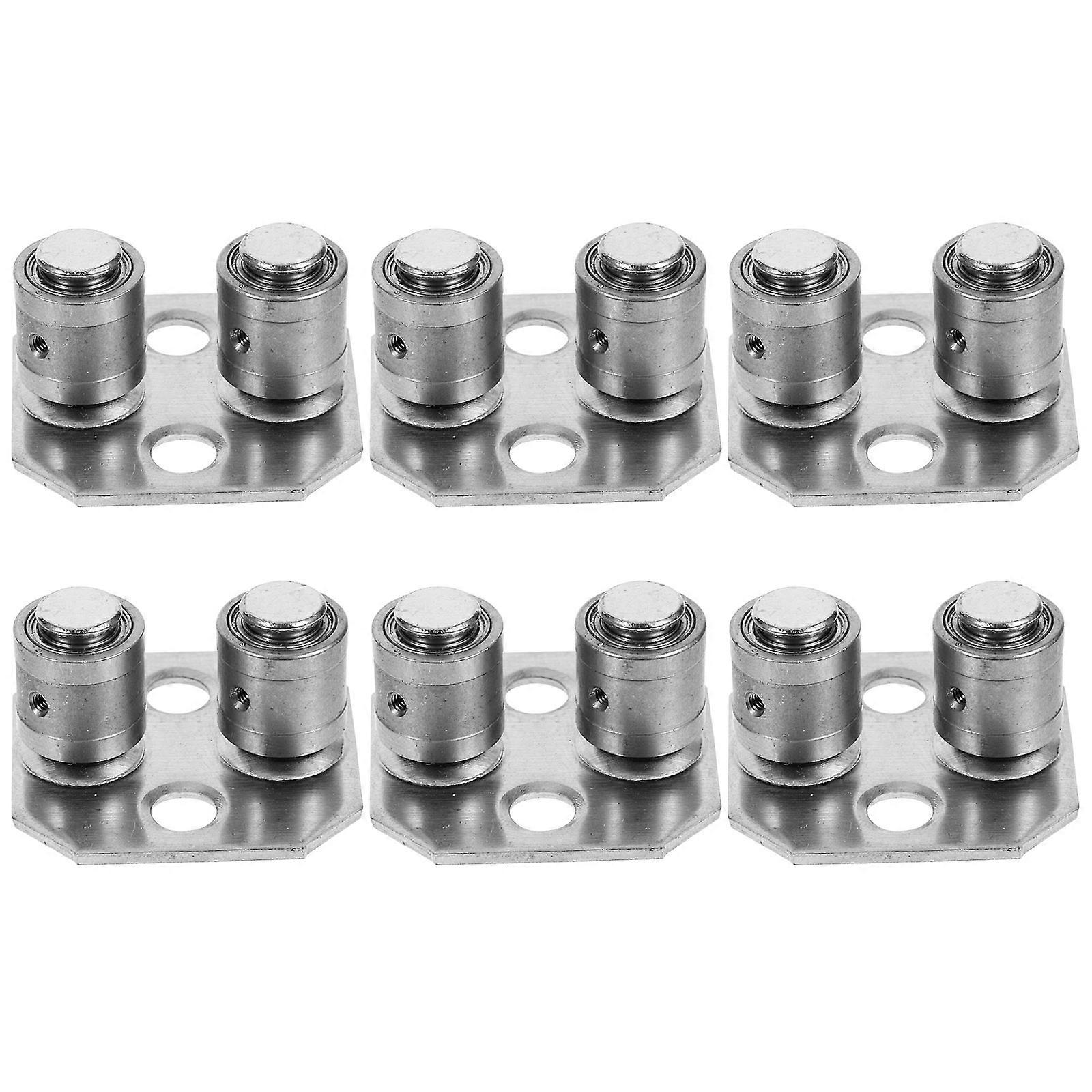 Roller Guide Closet Door Floor Guide Flat Bottom Design Homeowners 6Pcs