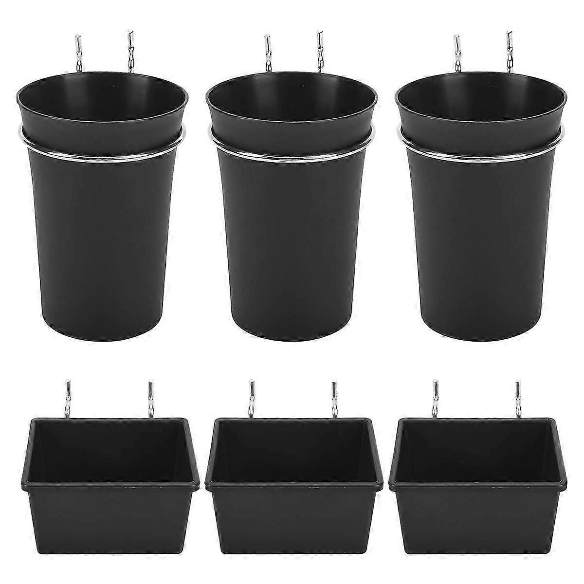 6 Sets Pegboard Bins Pegboard Cups with Hooks, for Organizing