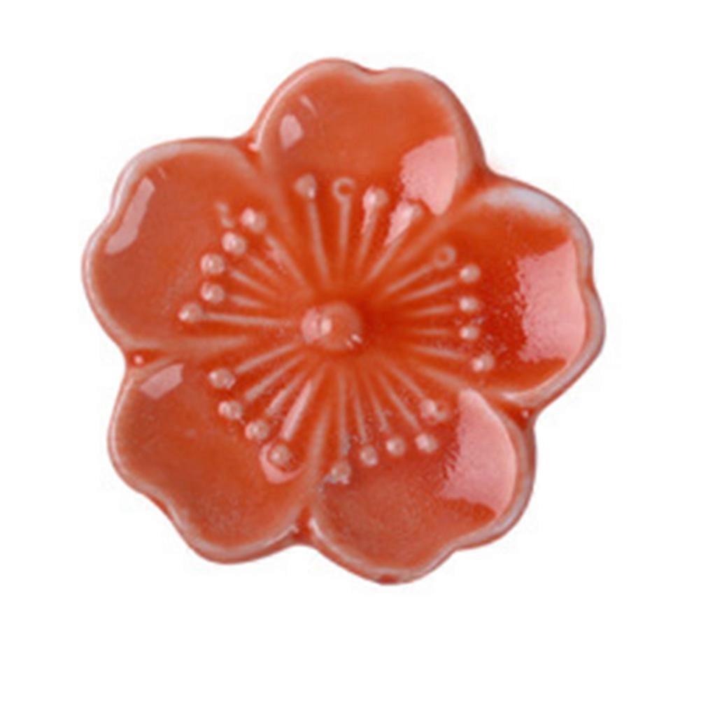 Kitchen Chopstick Holder Ceramic Chopsticks Rest Japanese Style Mealtime Assorted Color 5Pcs