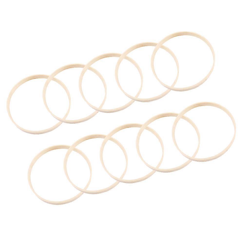 Dreamcatcher Ring Bambusowe narzędzie rzemieślnicze do projektów DIY okrągłe 10cm beżowe 13szt
