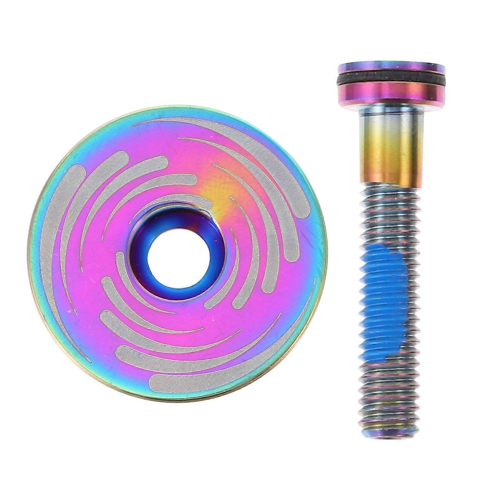Titanium Alloy Bike Front Fork Stem Cover for Most Bikes 1 Set
