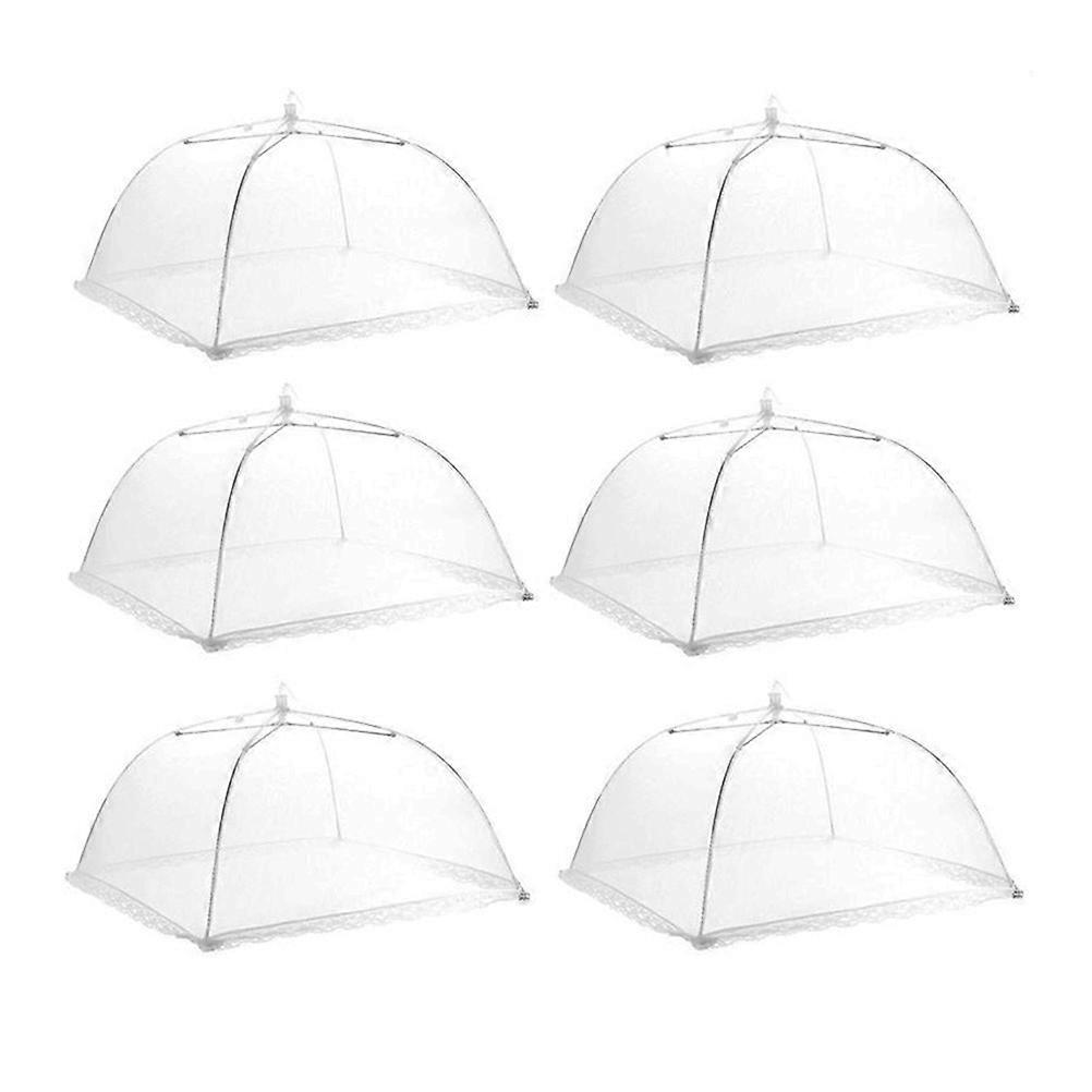 12 Pack Collapsible Mesh Food Covers with Stand for Outdoor Use – Reusable Pop Up Food Nets for Picnics, BBQs, and Parties