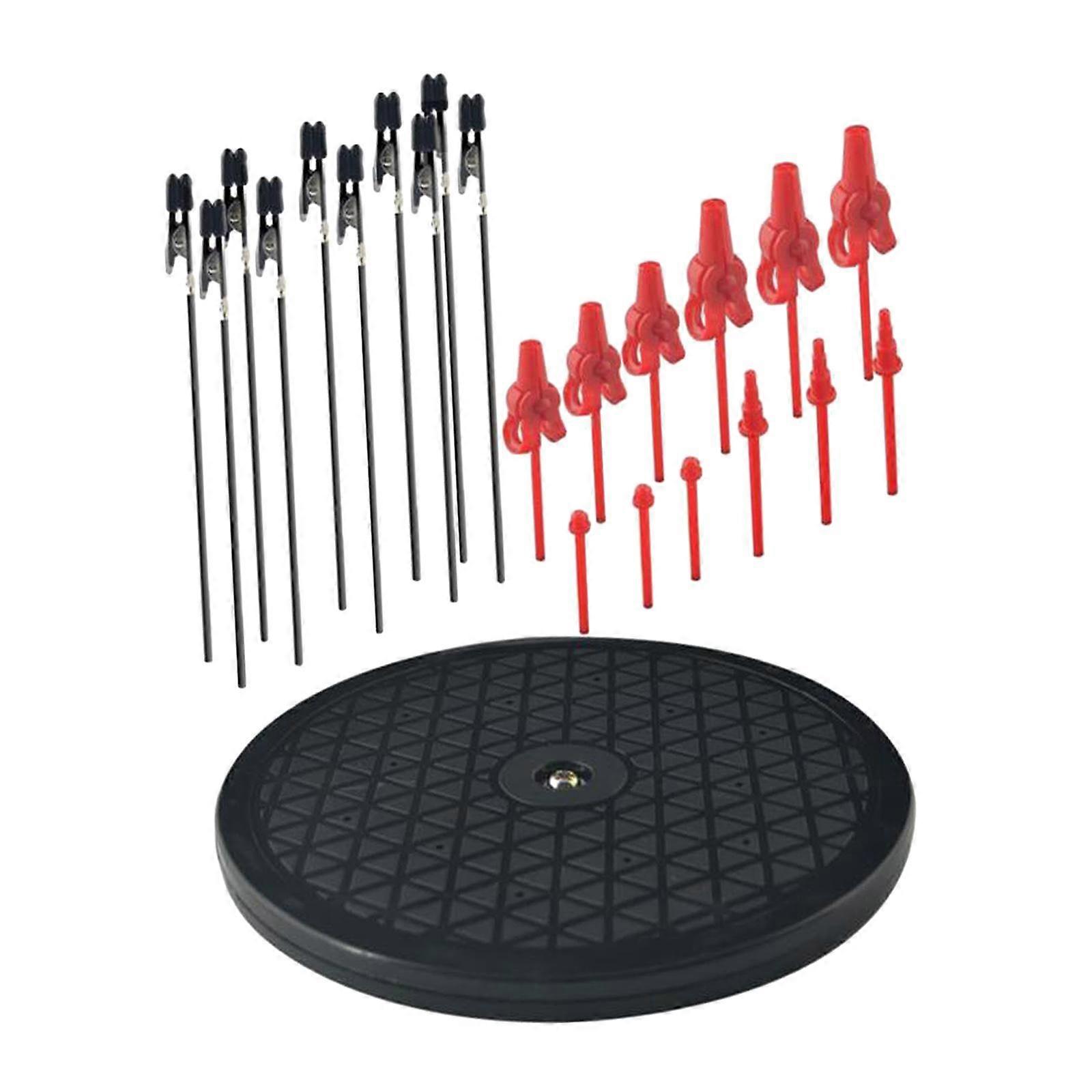 Model Painting Stand Base Holder with Alligator Clip Sticks DIY 360 Rotating