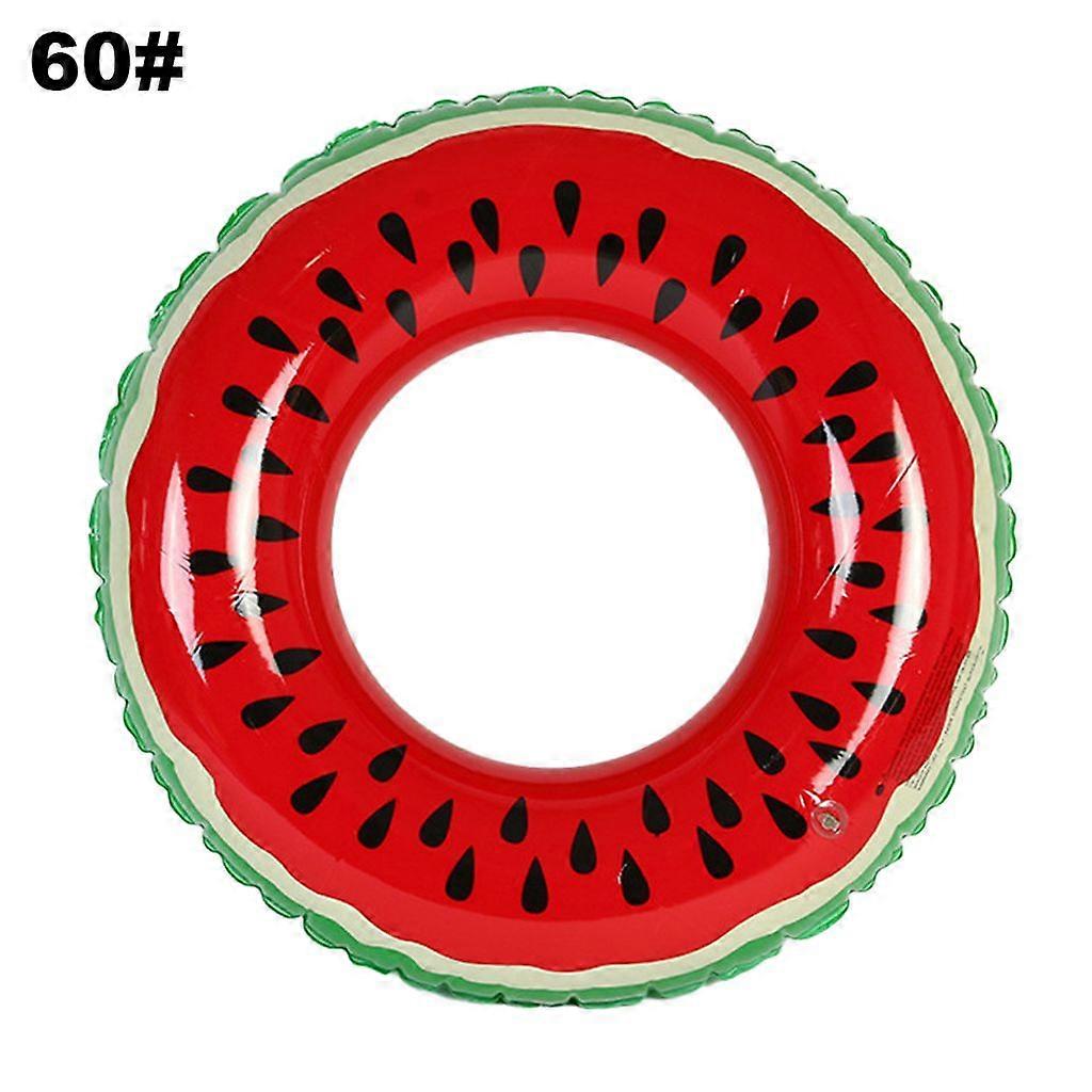 Fruit Pool Float, Watermelon Tube Ring, Inflatable Durable Summer Swimming Pool Party Float-60