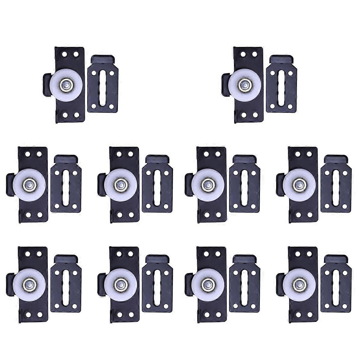 2 pcs Sliding Door Wardrobe Pulleys Small Hanging Wheels Silent