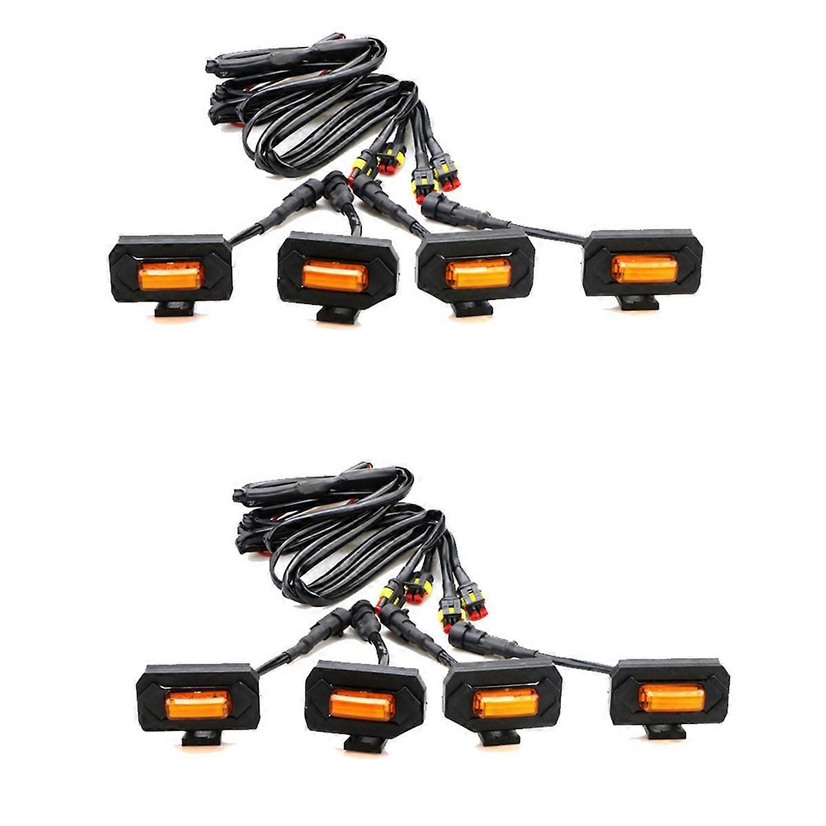 1Set LED Front Grill Light for 20-21 Yellow Lamp