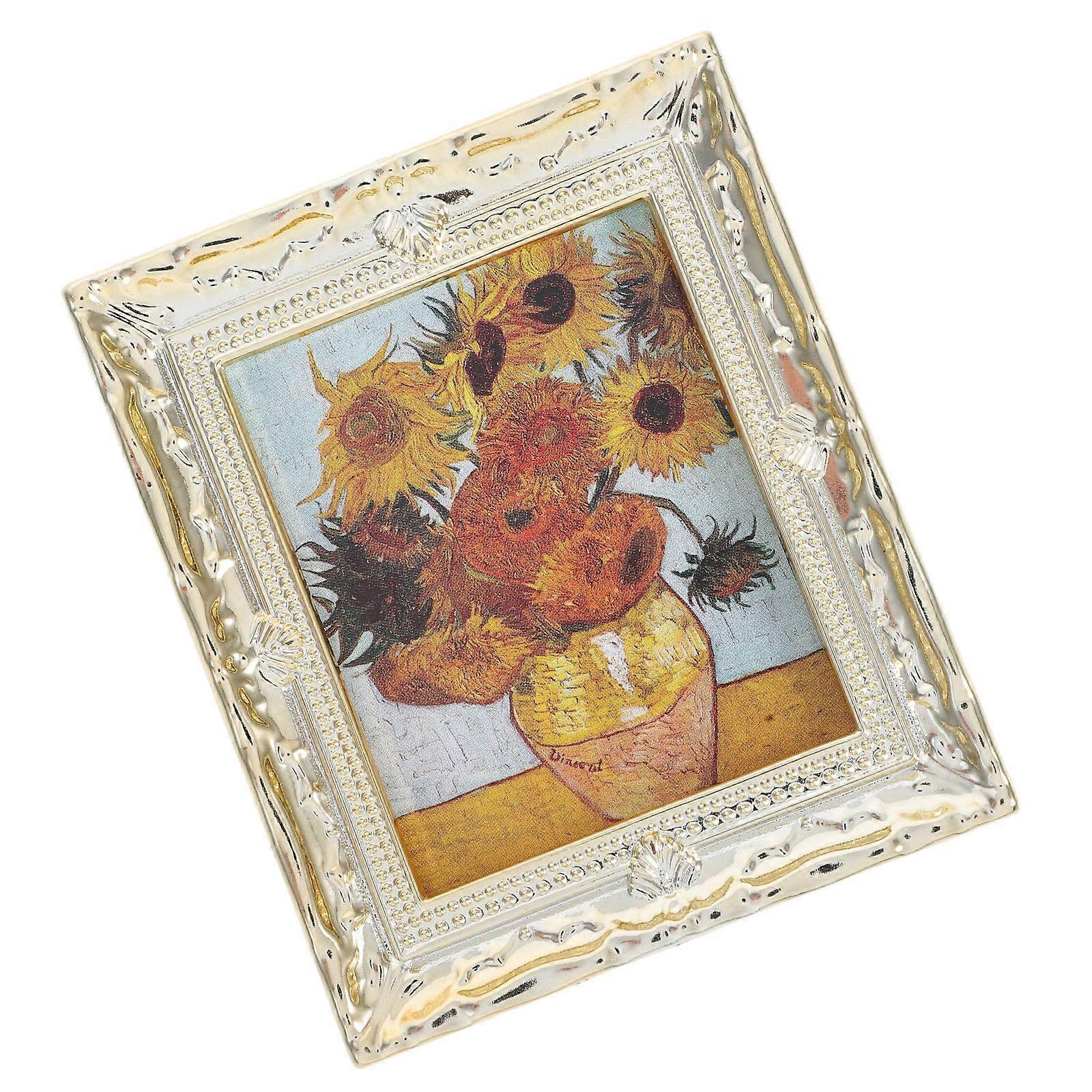 Mini Oil Painting Frame Model Dollhouse Setup Artistic Mini House Accessory Multi 1Set