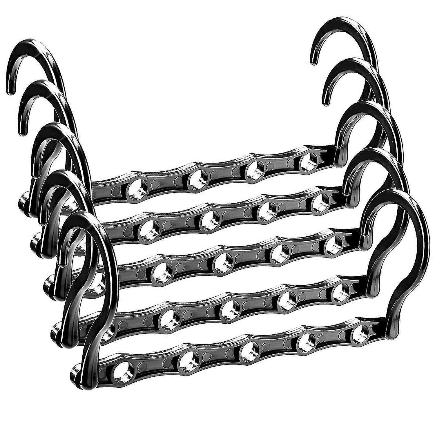 5Pcs Clothes Hanger Foldable Five-hole Connection Hook Home Supply