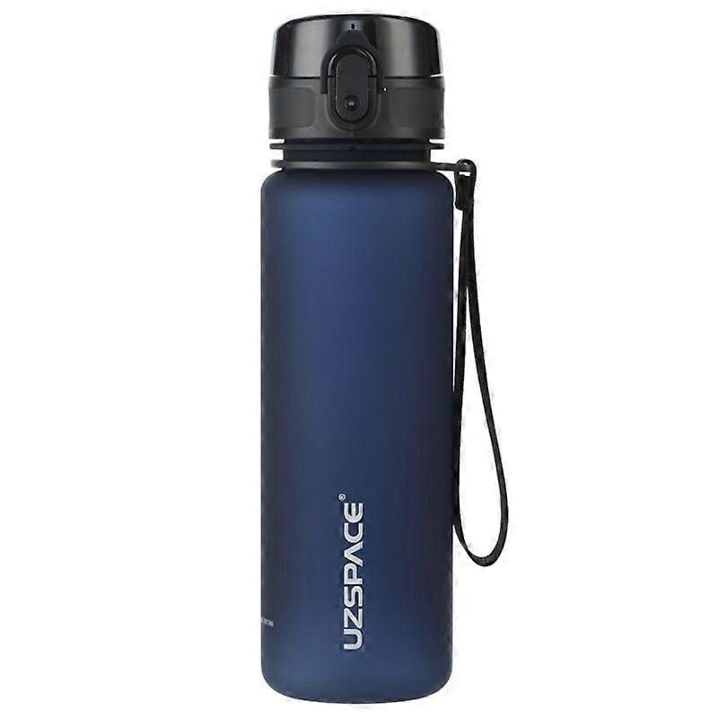 Blue, 800ml, 1-piece outdoor portable sports and fitness kettle for students and children, Tritan frosted, anti drop water cup