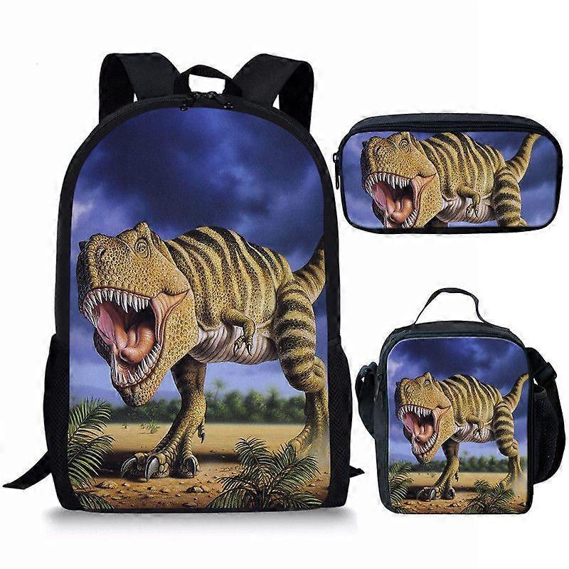 Student backpack three piece set cartoon backpack