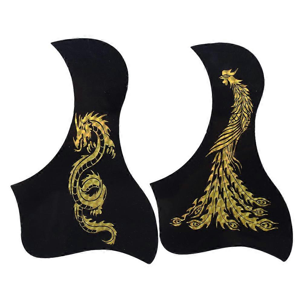 Guitar Pickguard Sheet Practice Protective Rectangle Shape Pvc 17x12.2cm Guitarists 2Pack