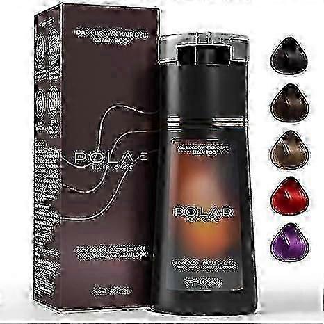 Polar Hair Dye Shampoo - Instant Grey Coverage with Nourishing Care
