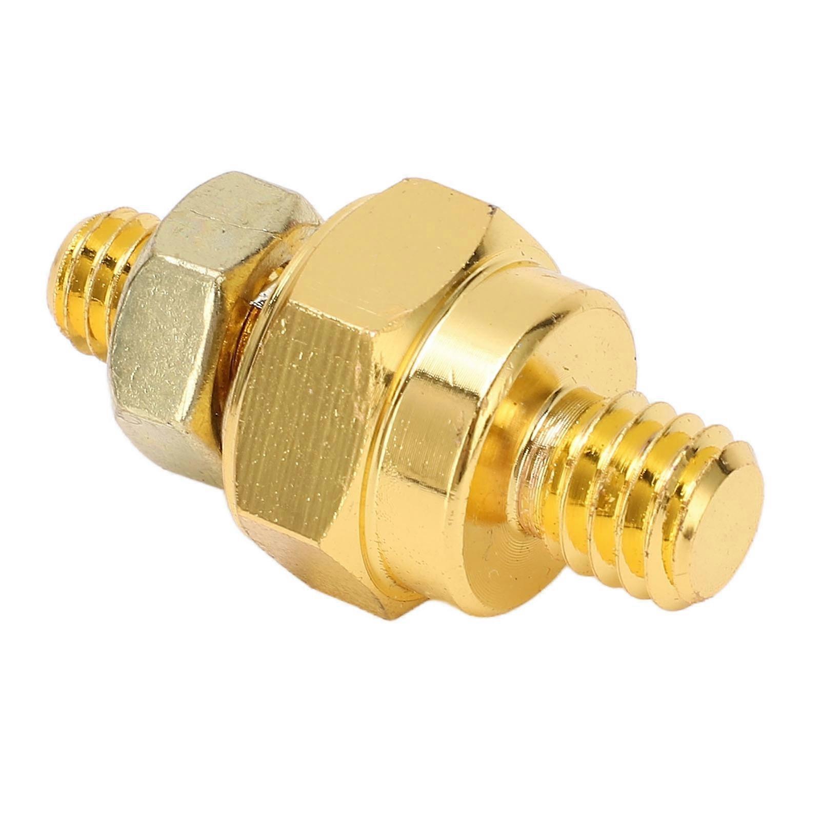 2PCS Short Side Post Battery Adapter Terminal 3/8in NPT Thread Brass for Positive Negative