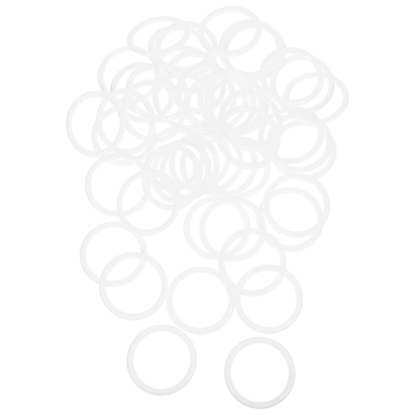 Round Wreath Frame White Plastic Dreamcatcher Rings For Macrame Wreath Making 50Pack