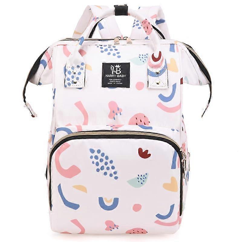 Large Capacity Waterproof Oxford Printed Portable Backpack with Stroller Straps
