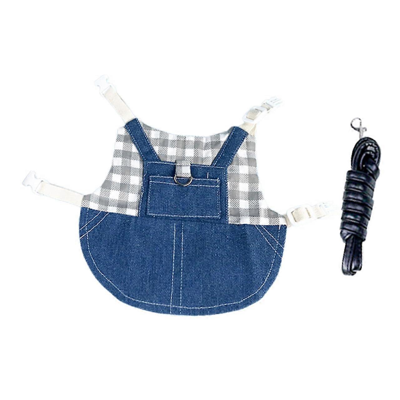 Bunny Geschirr Set Adjustable Harness for Small Pets Comfortable Rabbit Leash 20x15cm Durable Flexible Design