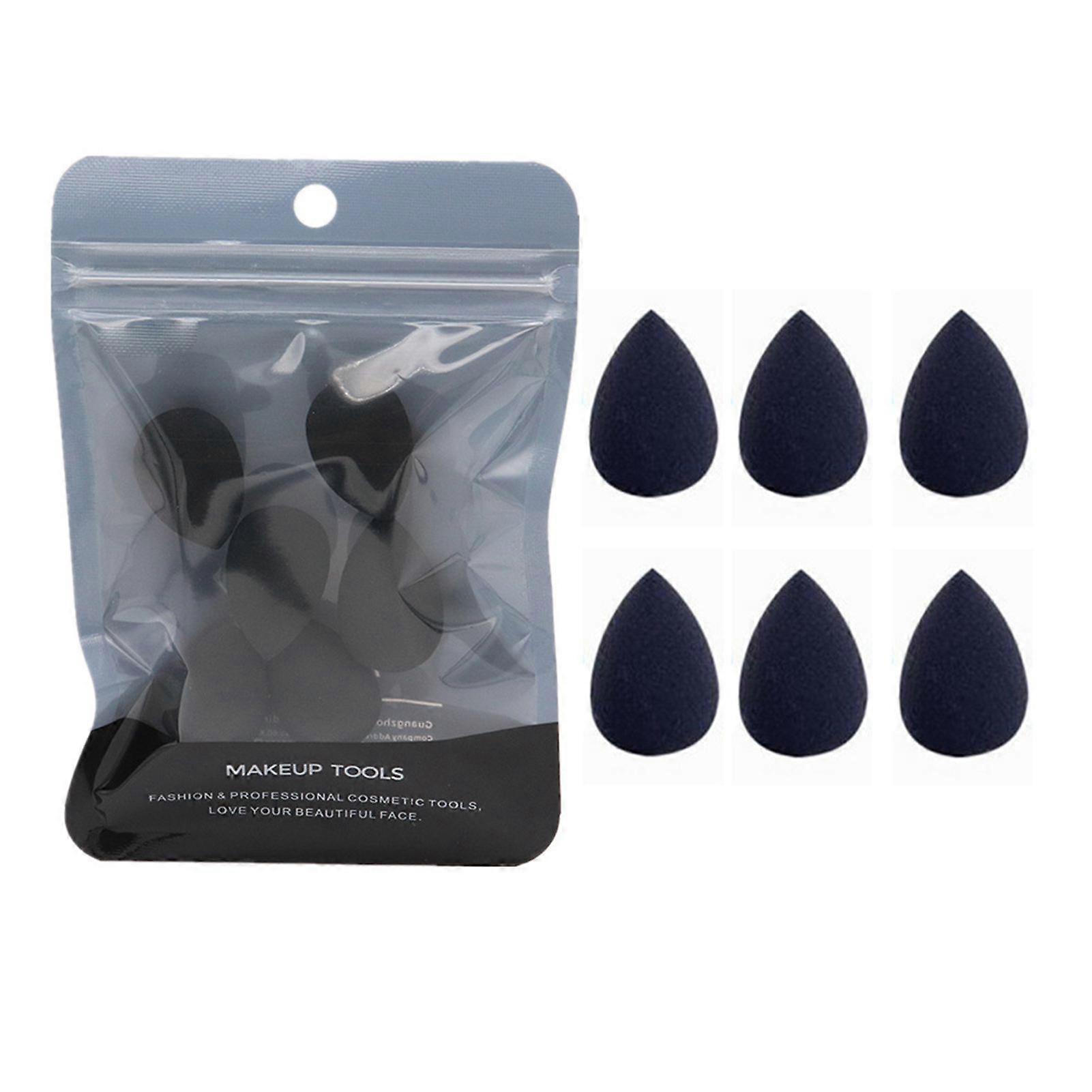 6 Pack/Set Makeup Sponge Dry And Wet Sponge Puff Mini Beauty Make Up Tools for Foundation Powder Concealer and Eye Shadow Under Eyes Highlight Contour