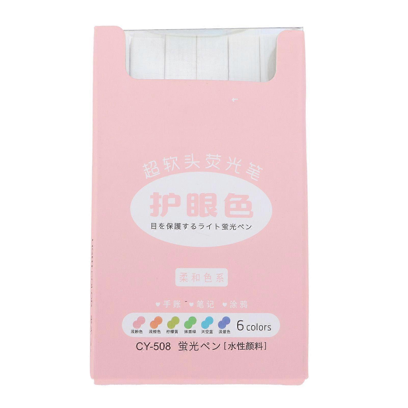 2025 Latest Model  Highlighters Chisel Tip Marker Pen Morandi Hand Account