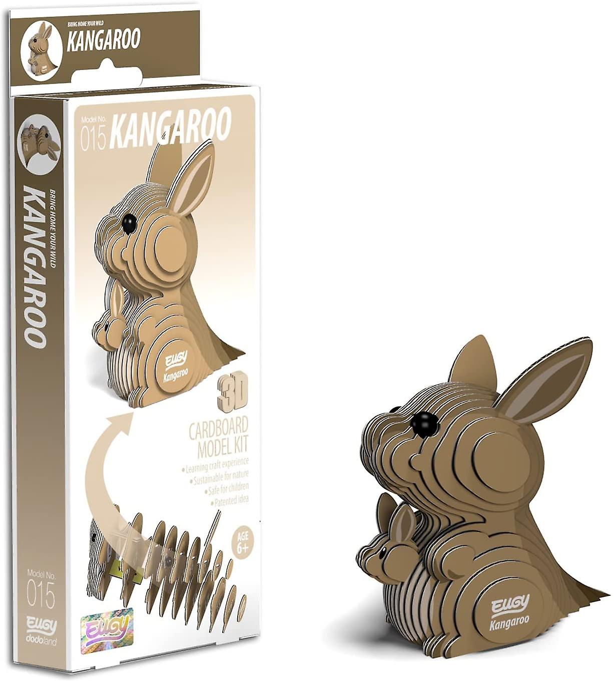 EUGY Kangaroo 3D Craft Kit