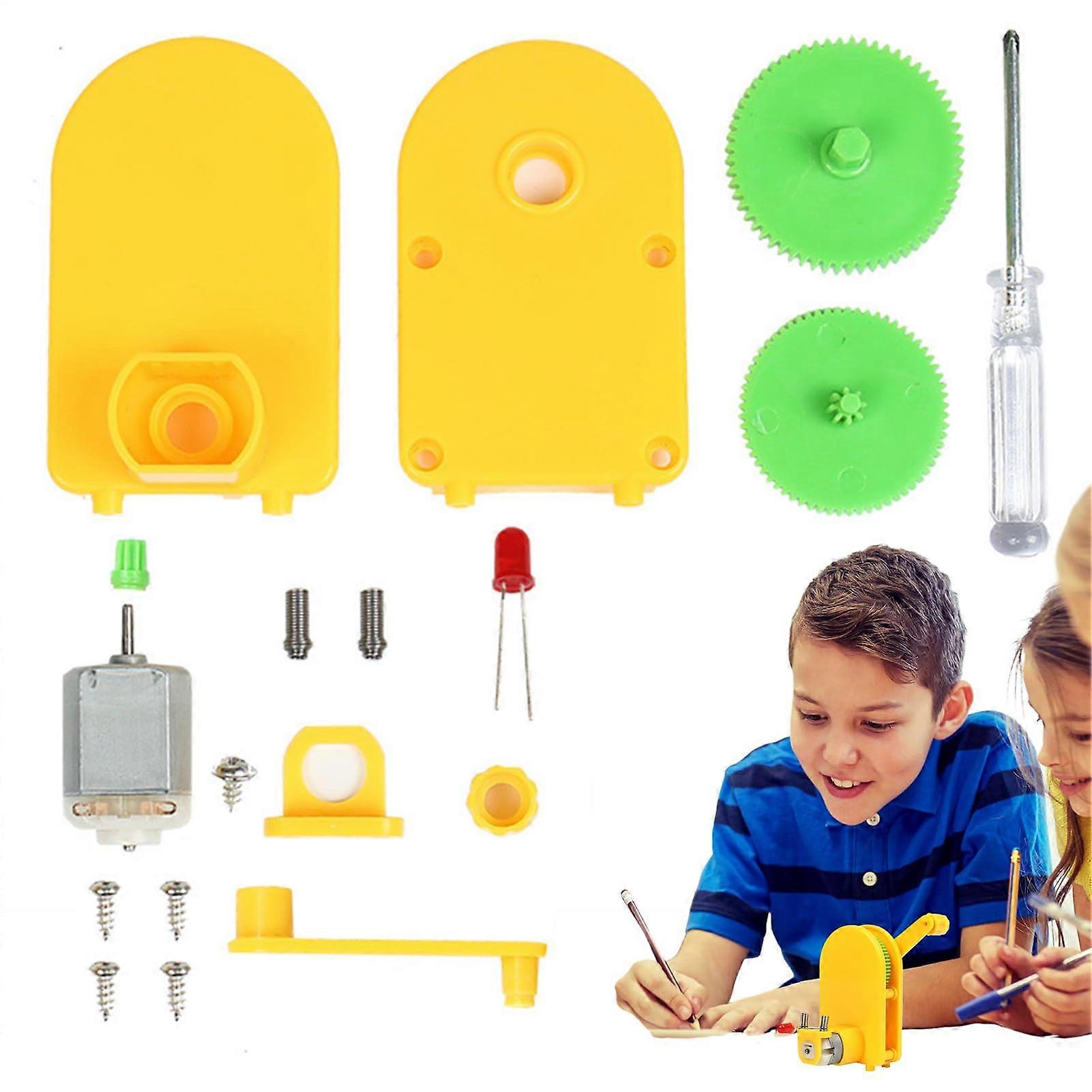 Portable Hand-Crank Power Generator - Educational STEM Toy for Interactive Science Exploration for Boys and Girls