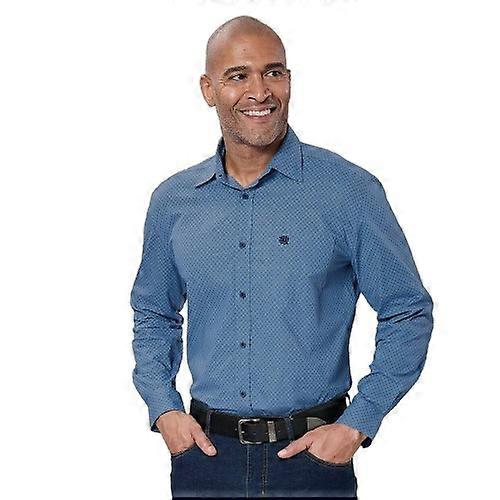 Atlas For Men Mens Patterned Poplin Shirt