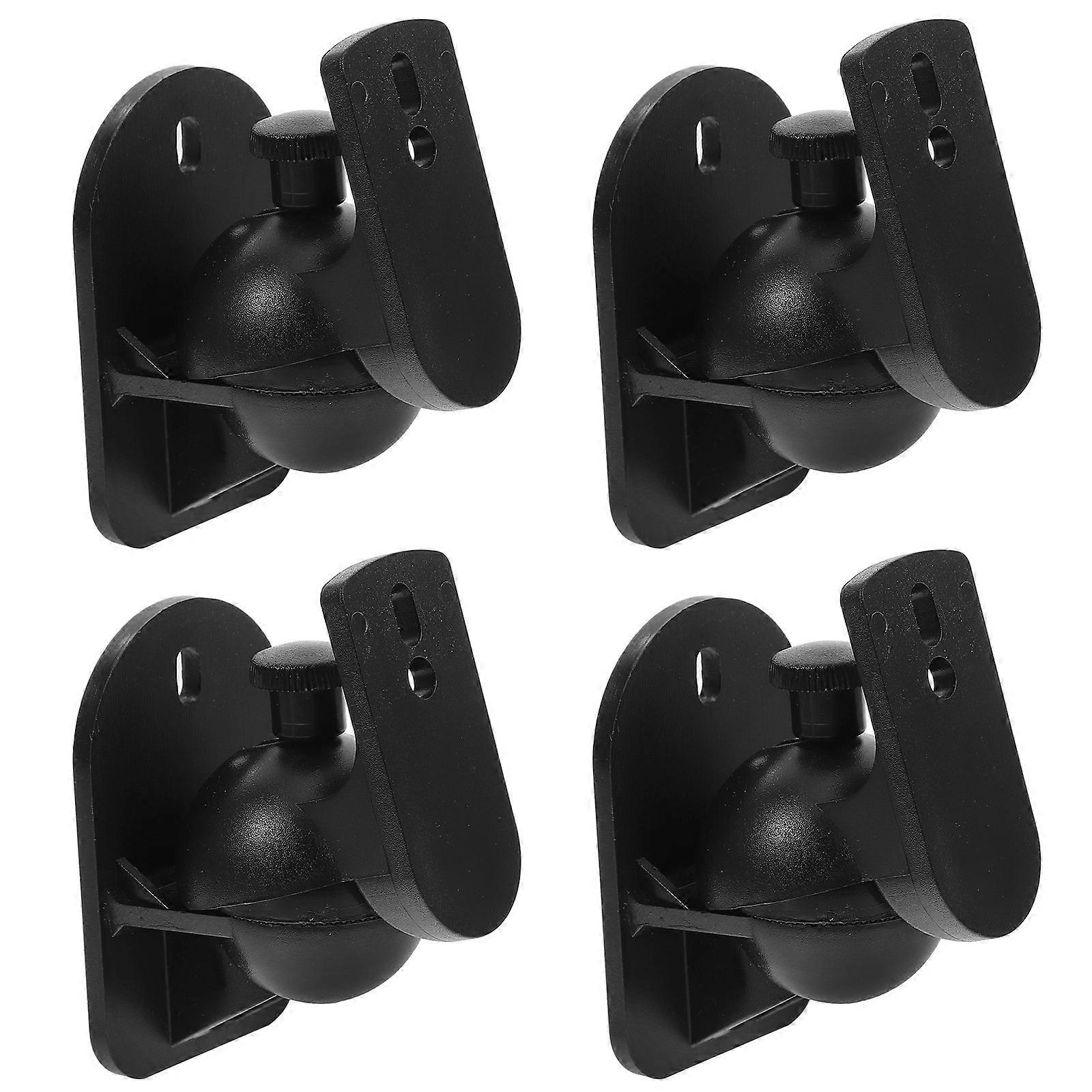 Väggmonterade högtalarstativ Surround Sound Support Abs Material Hem 4st