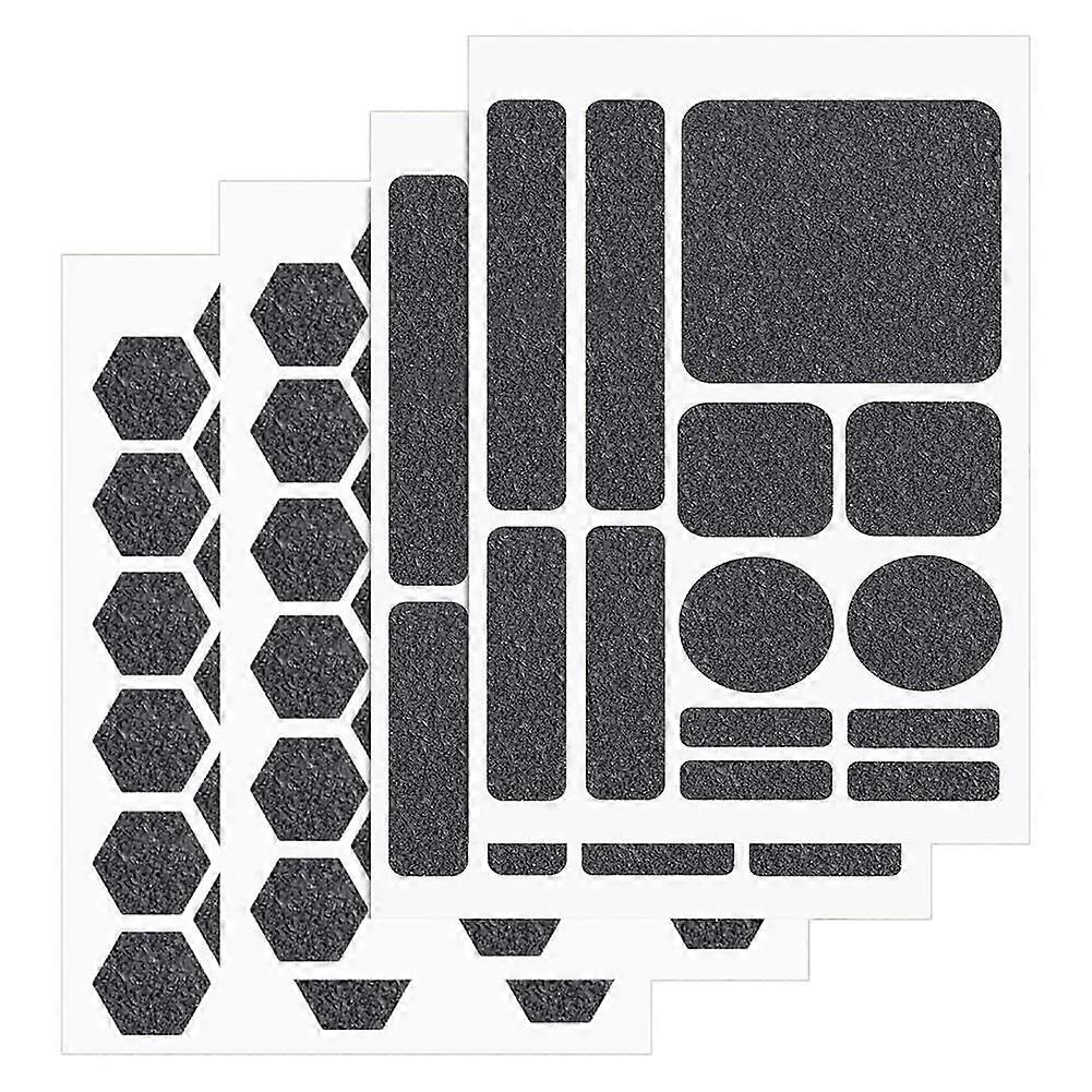 4 Pack Anti-Slip Grip Tape Stickers, Different Shapes Phone Grip Strips Reusable Pre-Cut Adhesive D