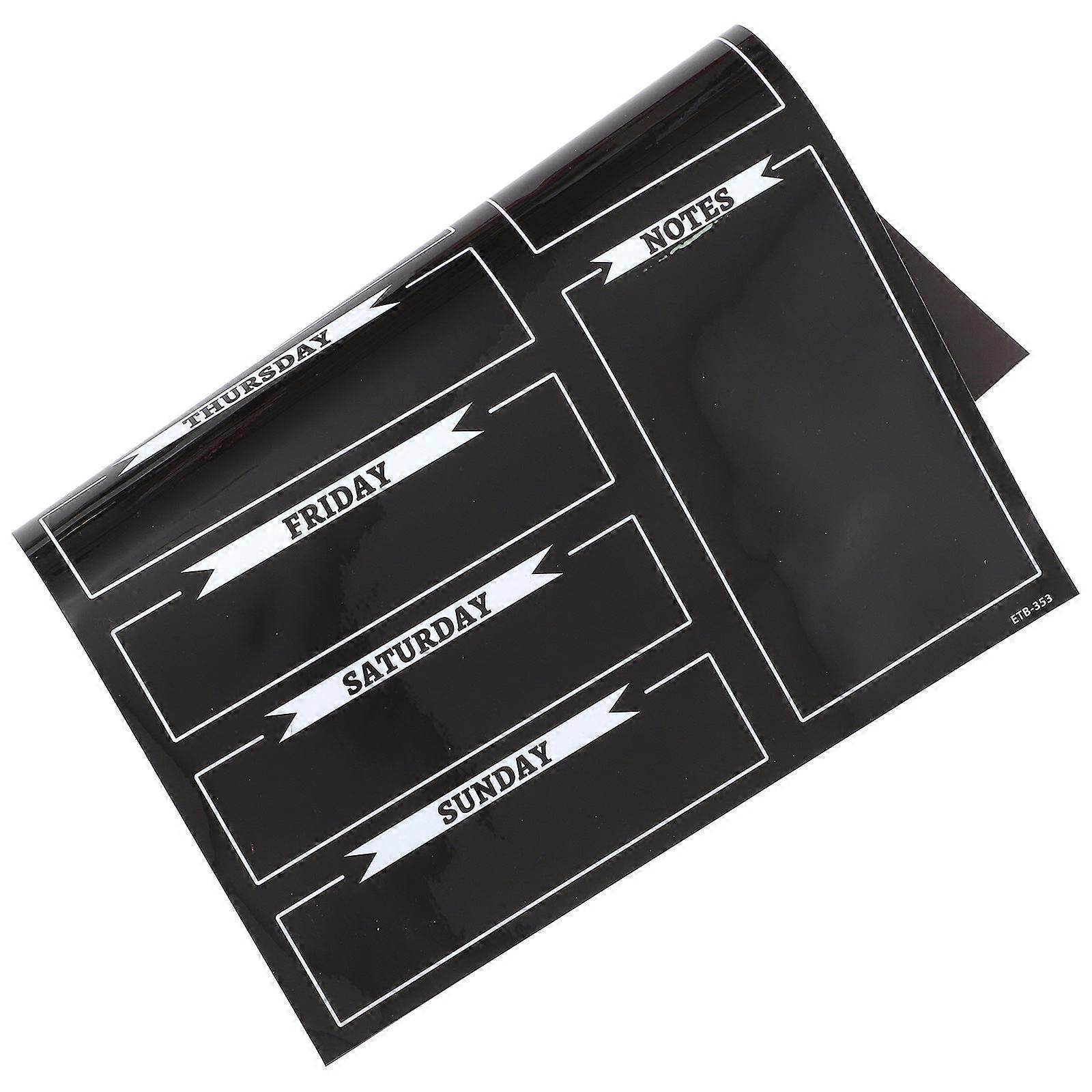 Menu Board for Fridge Magnetic Blackboard Sheet Office Workers Erasable 1Pcs