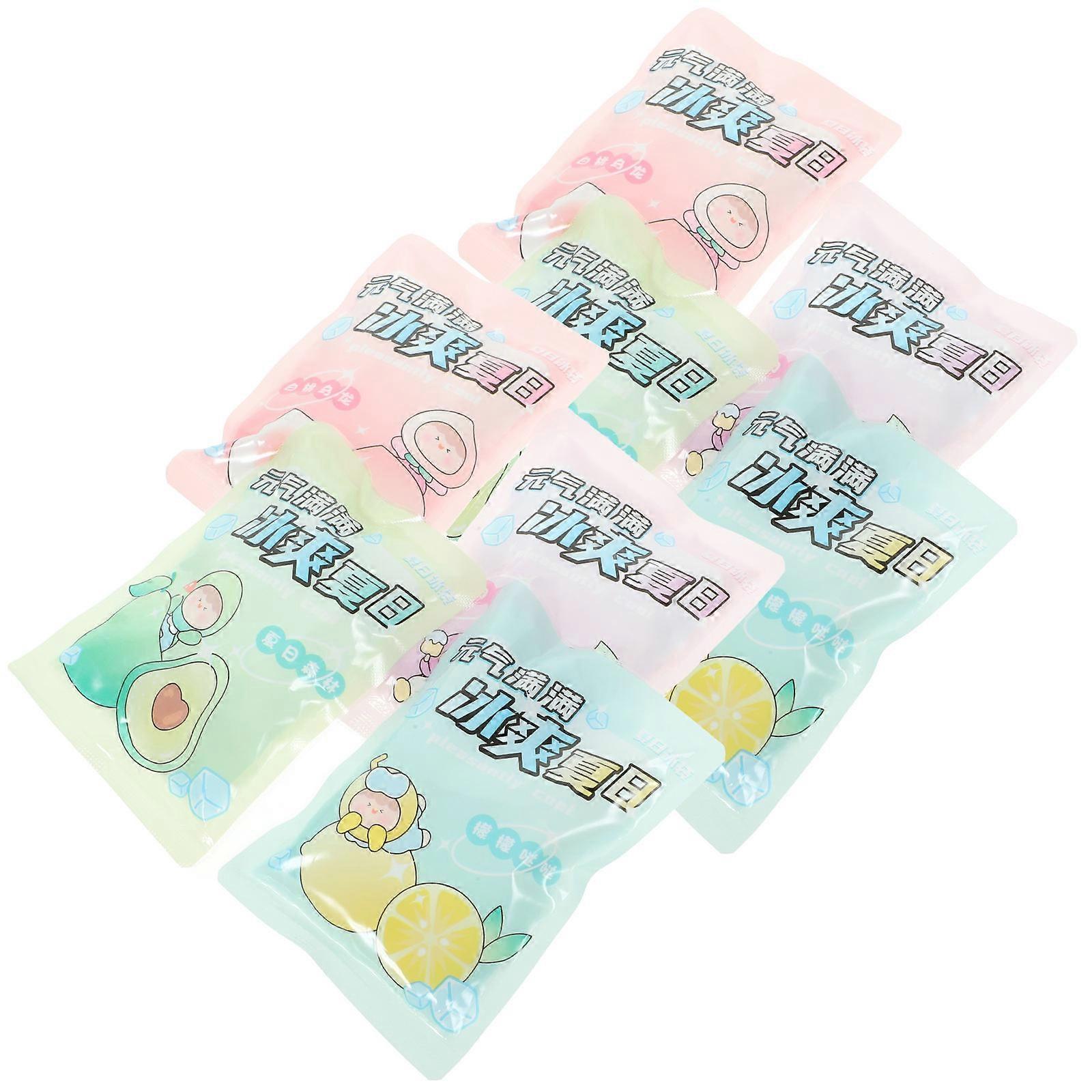 Freezer Packs For Cool Bags Portable Ice Pack Cooling And Relieving Function Assorted Color 8X10X1.5CM 10Pcs