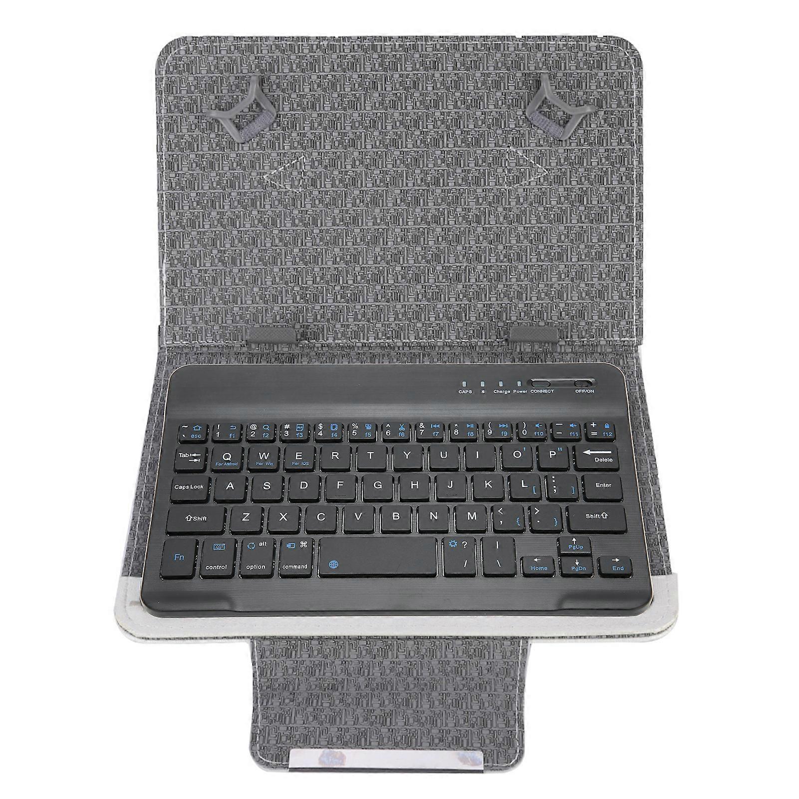 7''-7.9'' Tablet Universal PU Protective Case Cover Bluetooth Keyboard (White case keyboard)
