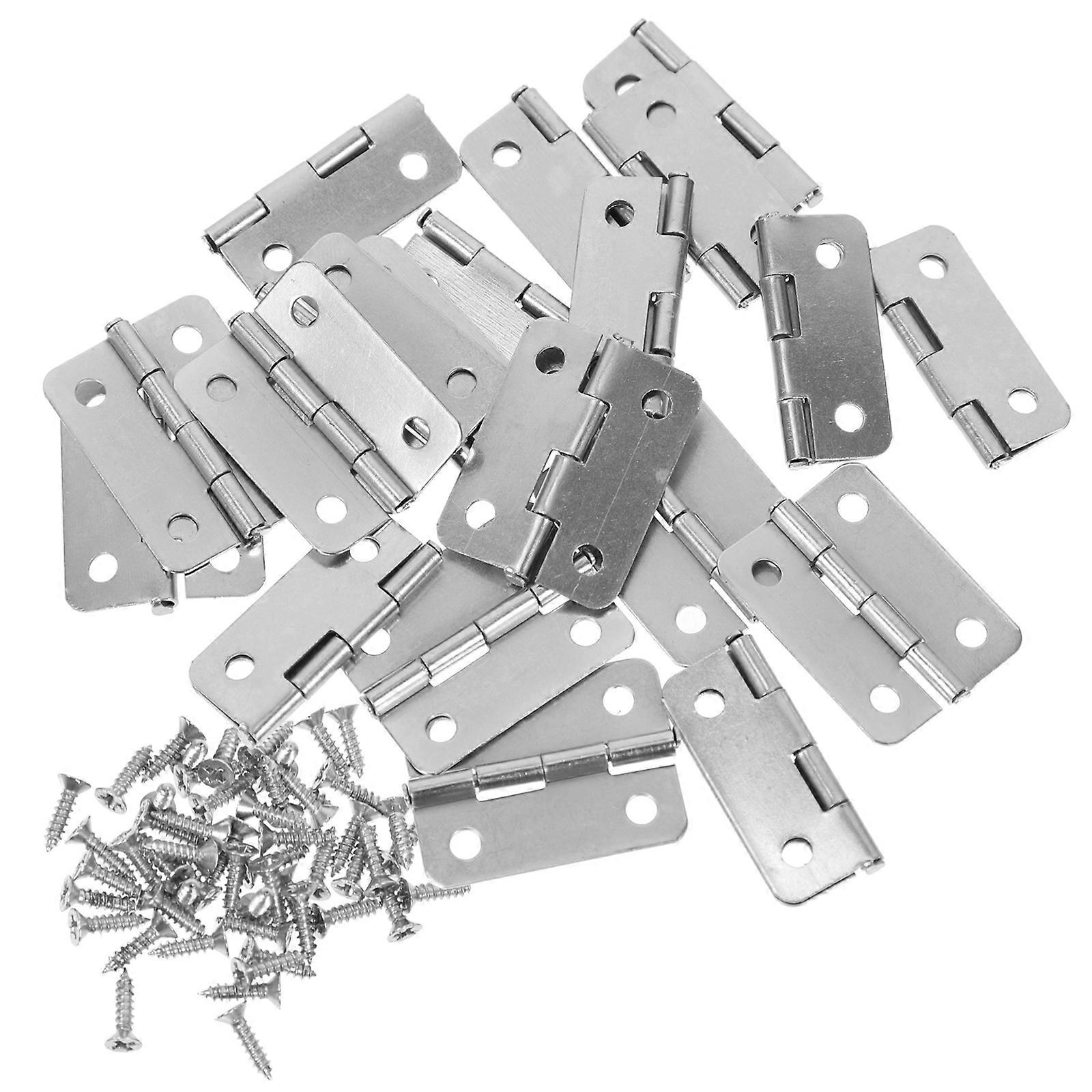 Tiny Hinges With Screws Miniature Door Hinges Iron Replacement For Craftsman Diy Projects 20Pcs