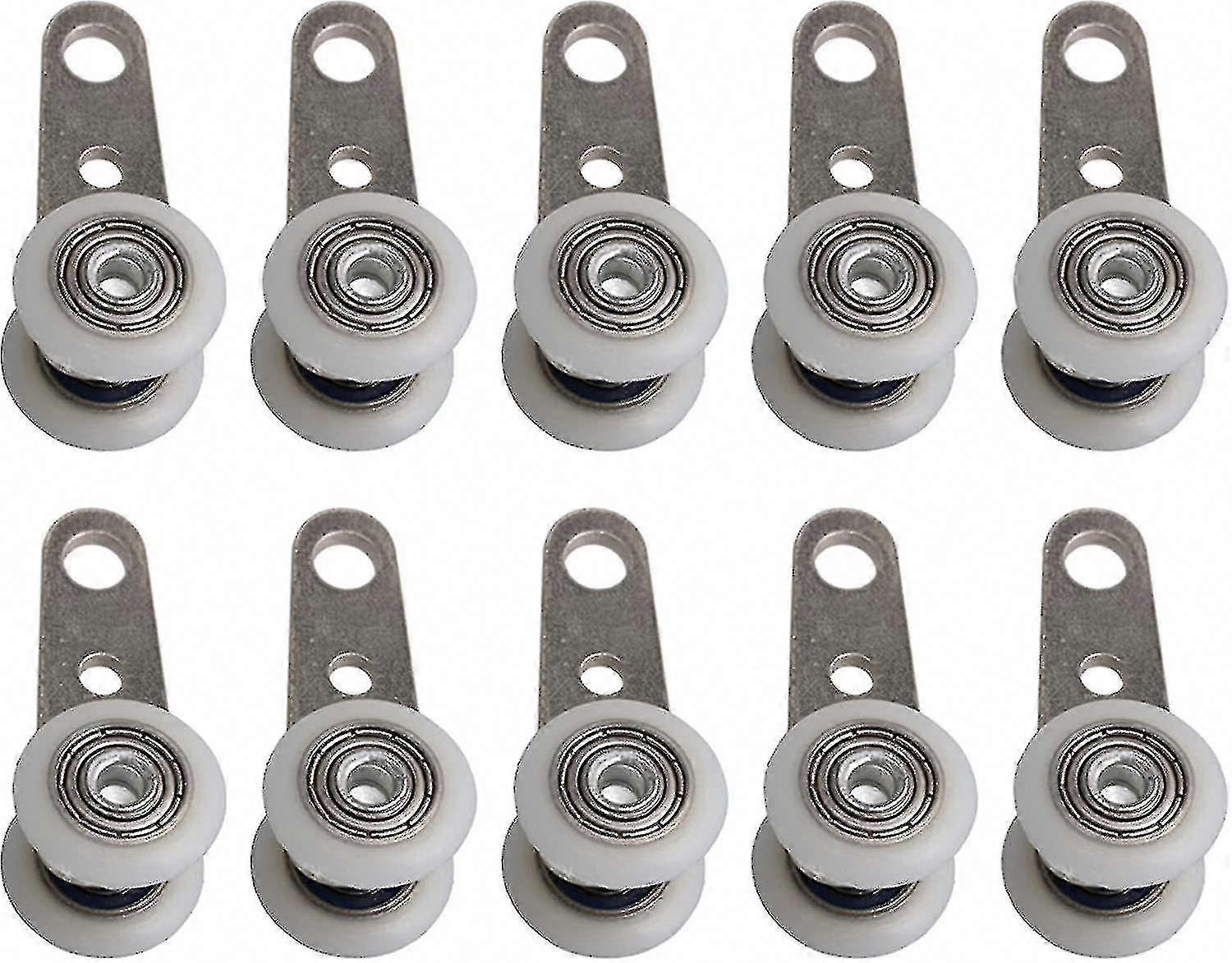 10 Heavy Duty Rollers for Bay Windows & Sliding Doors - Metal Replacement Set