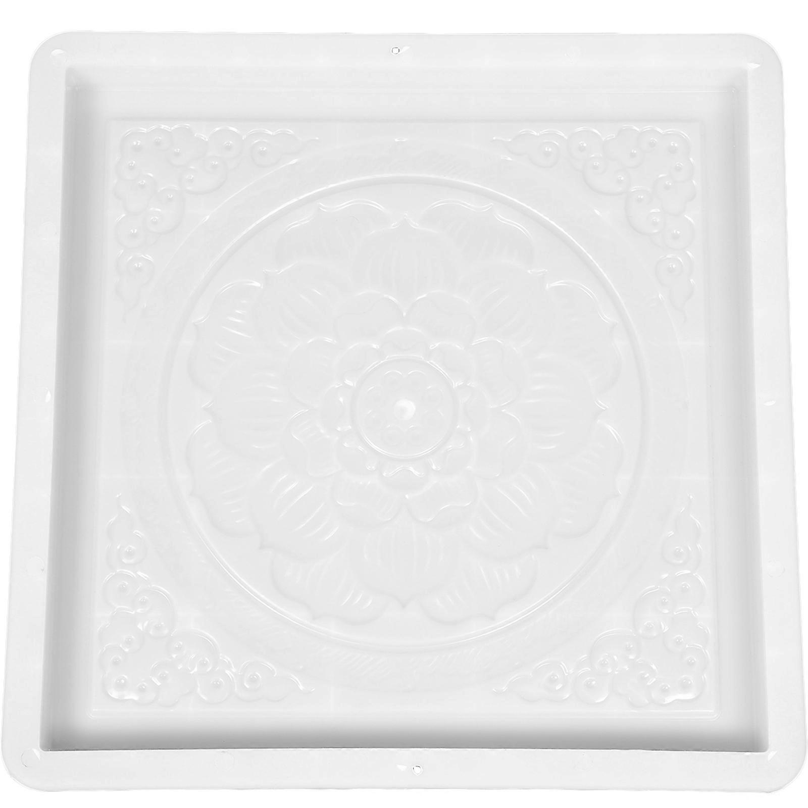 Plastic Concrete Mold For Gardening And Diy Beginners Easy To Use For Walkway Paving 15.7×15.7×1.6in 1Pack