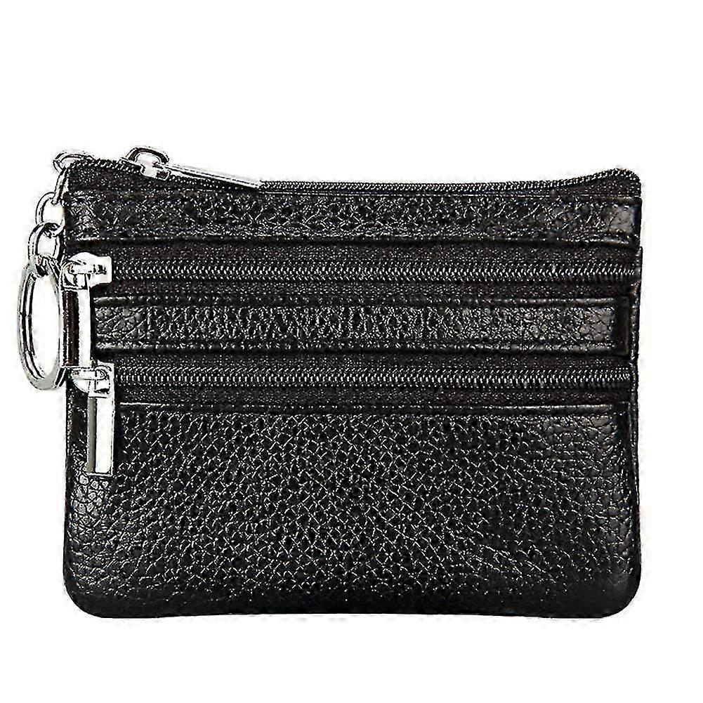 Women's Genuine Leather Coin Purse Mini Pouch Change Wallet With Key Ring (ShiKai)"--ZZ1