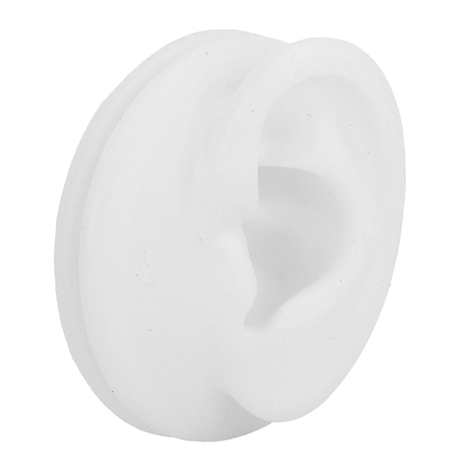 Silicone Ear Model Ear Acupuncture Practice Model Reusable Simulation Ear Display ModelLeft Ear