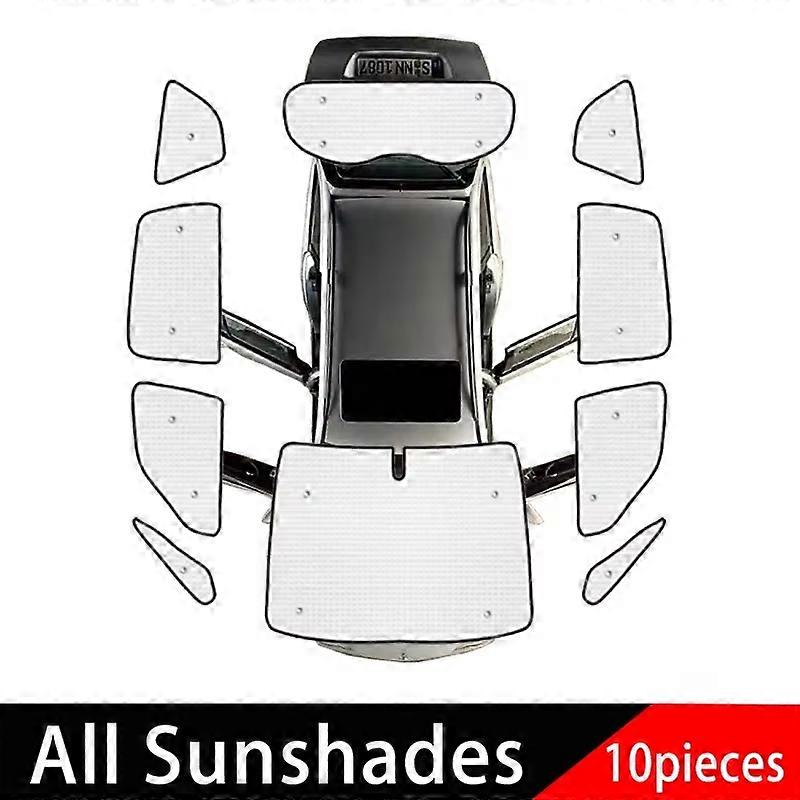 Full täcker solskydd för Ford S-Max CD340 MK1 2006 ~ 2014 Biltillbehör Solskydd Solskydd Vindskydd Sidofönster Visir