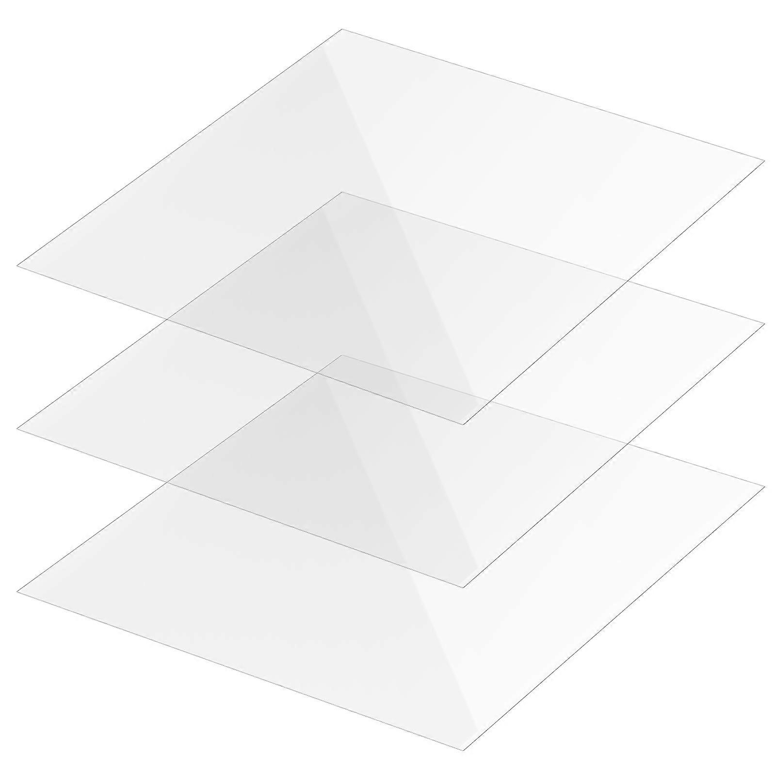 Shelf Organization Clear Dividers Acrylic Shelf Dividers for Store and Library 20x20x0.11cm Professional 3Pcs