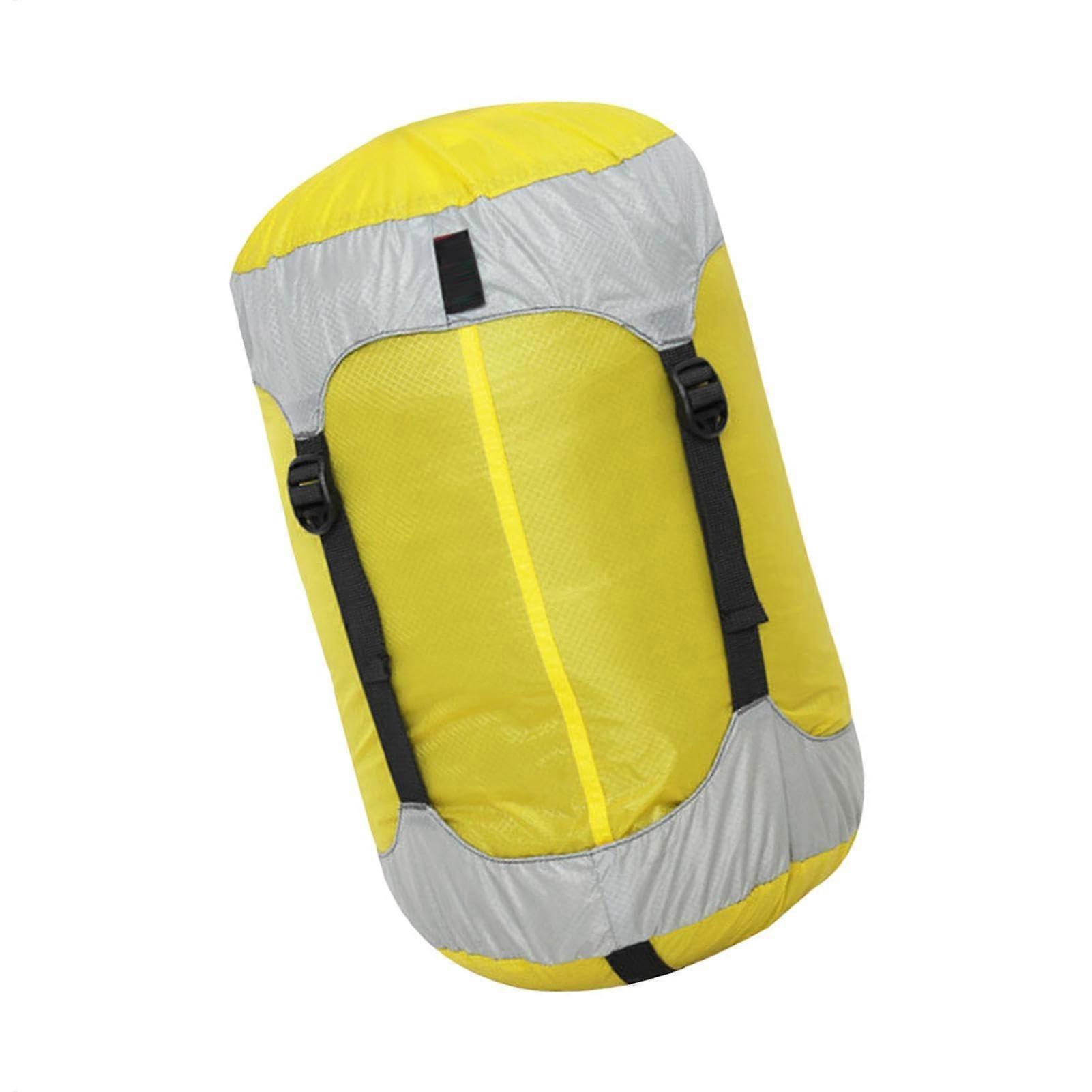 Compression bag travel cube lightweight nylon folding waterproof Yellow S