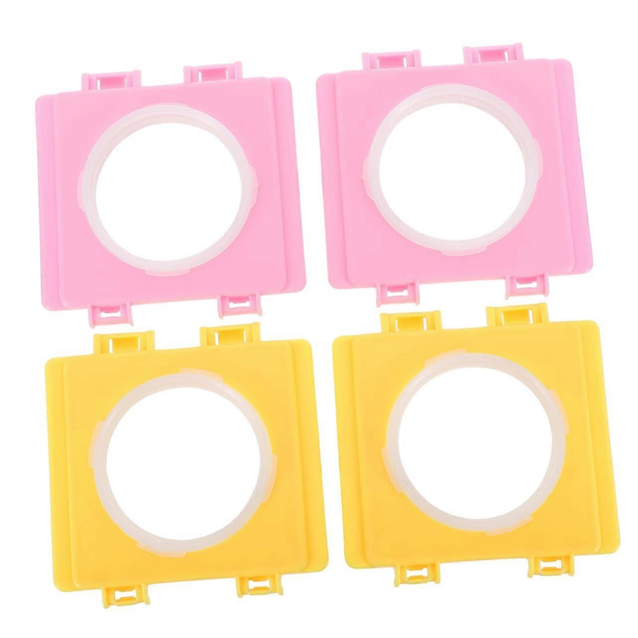 Hamster Cage Outer Shelf Accessories, 4-Piece Set, Random Color, Compatible with Small Animal Habitats