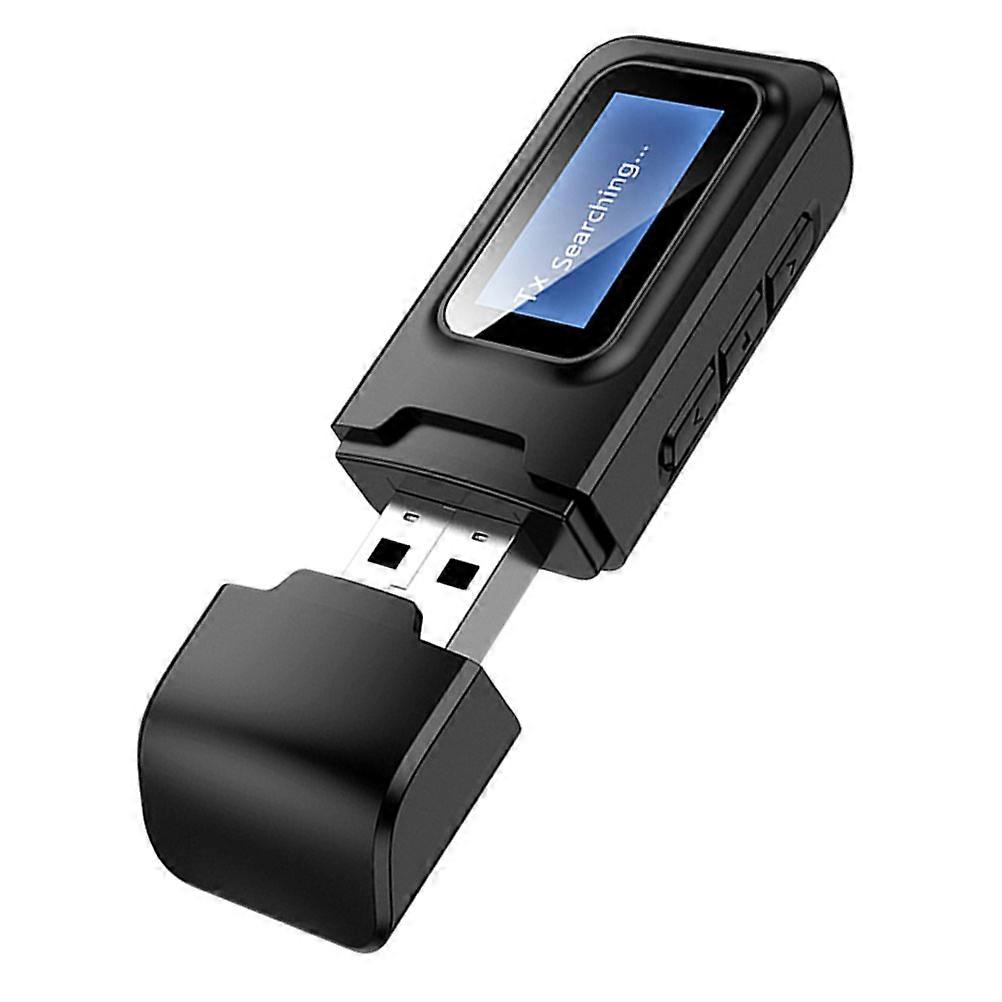 Audio Adapter With Lcd Display For Portable Usage 1Pack