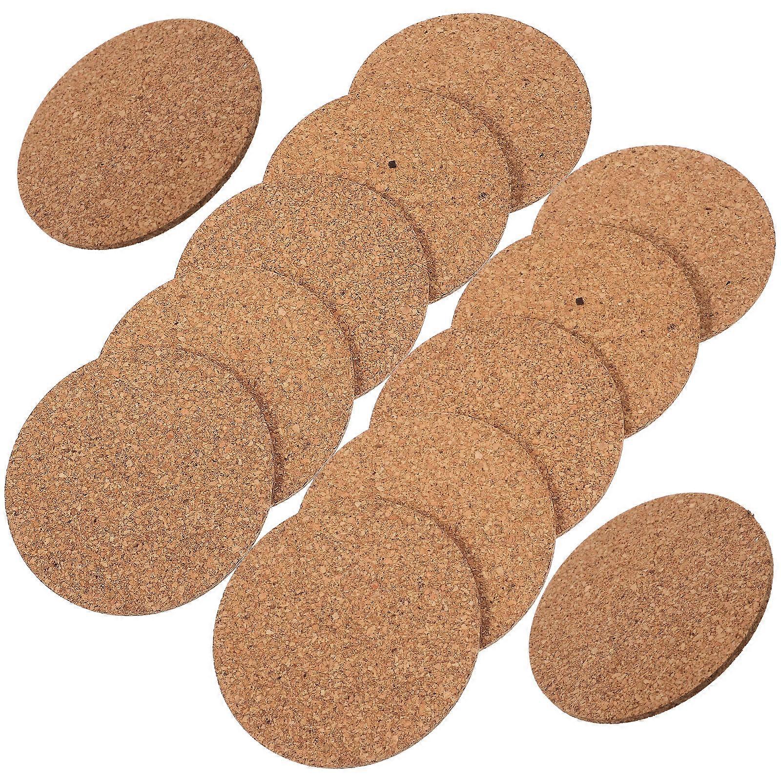 Light Brown Cork Coasters for Drinks Heat Resistant and Non Slip Perfect for Home 100pcs