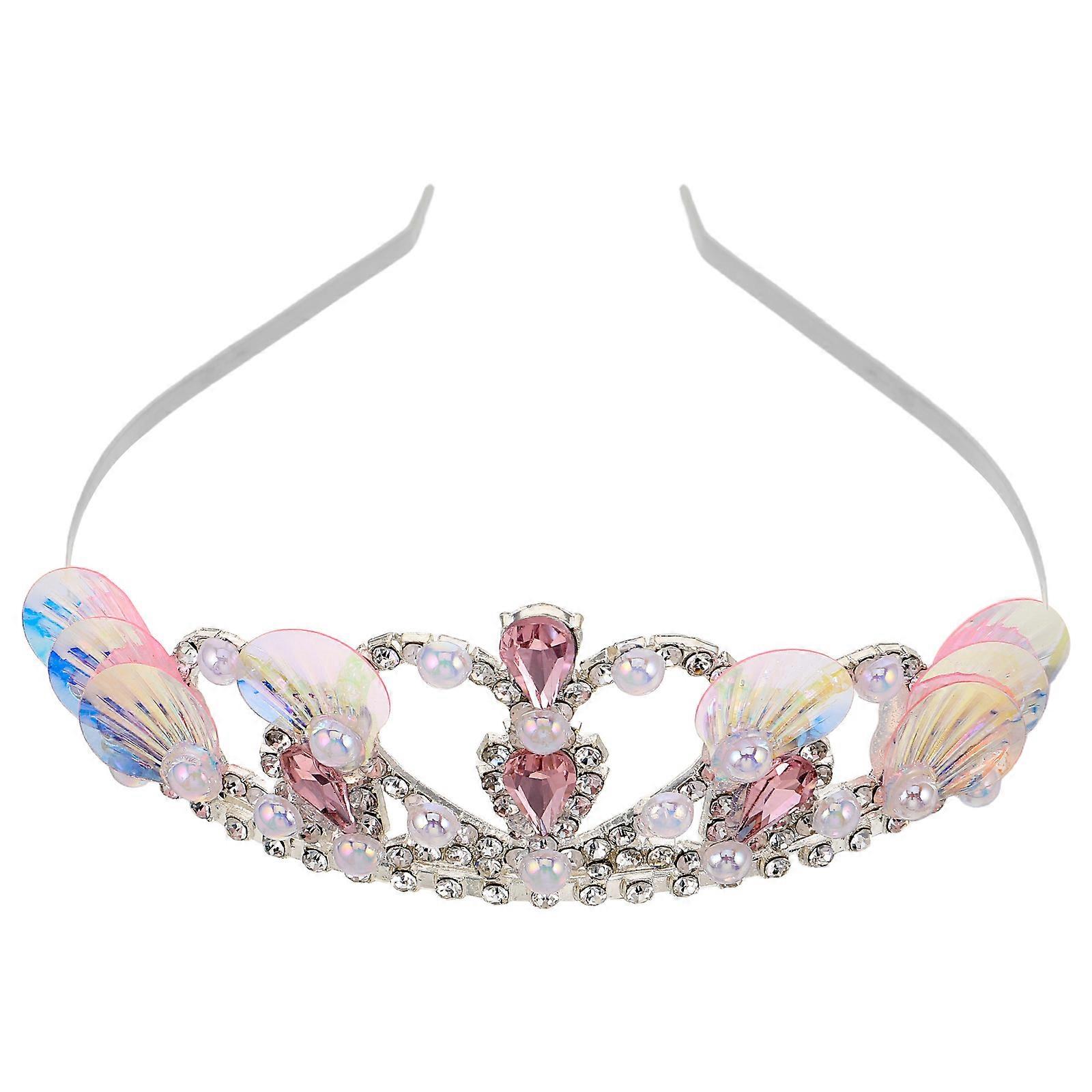 Shimmering Sequin Tiara for Birthday, Halloween, Princess Cosplay, and Ocean Themed Celebrations – Lightweight and Comfortable Design