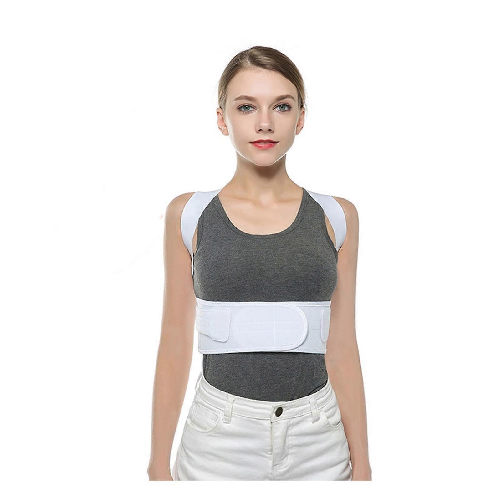 Adjustable Seat Belt Correction AntiBuckle Back Strap Support Correction Backrest Belt Men Women (Size: XSmall) Good