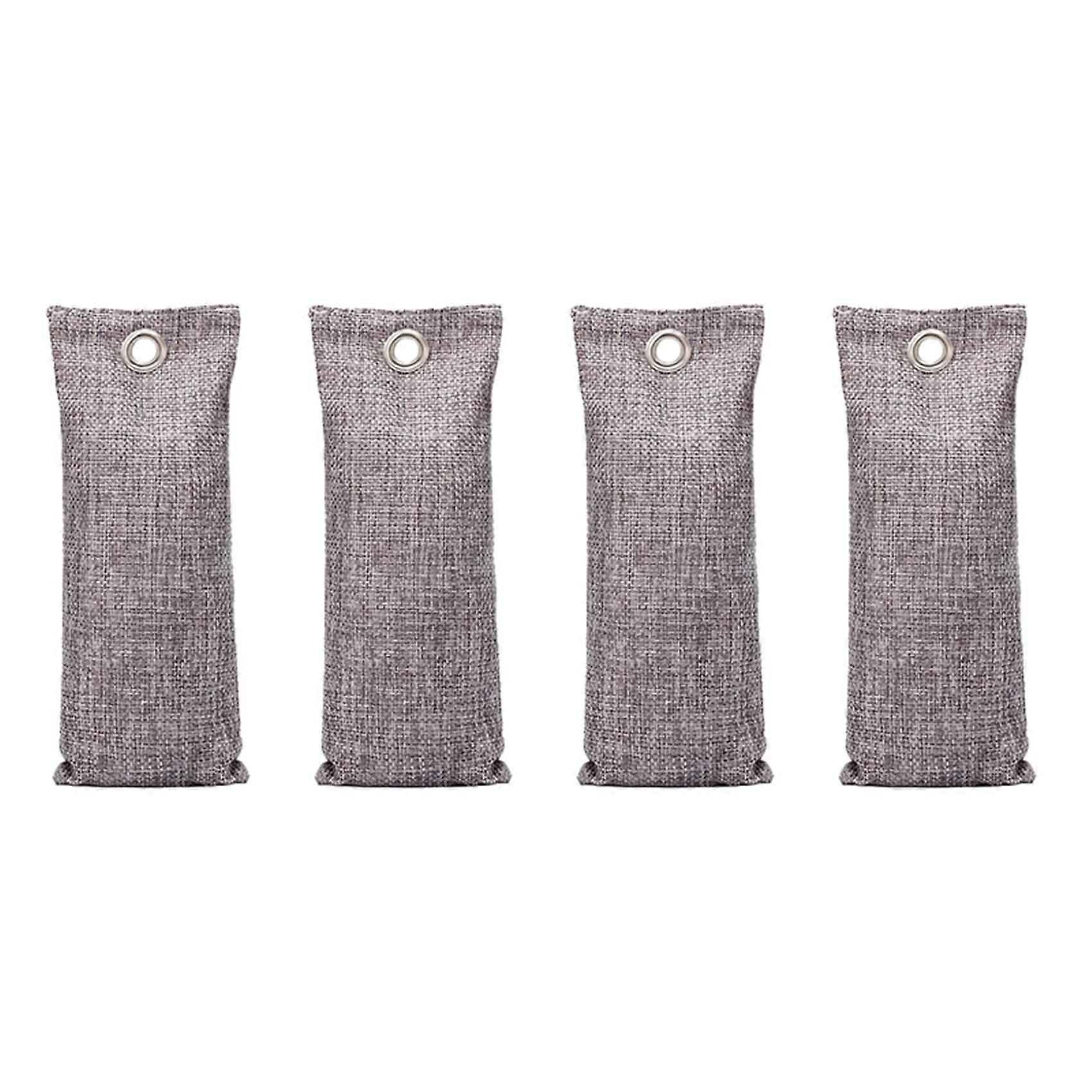 Bamboo Charcoal Air Purifying Bag (4 Pack) 50G Activated Charcoal Odor Absorber Natural Air Freshene