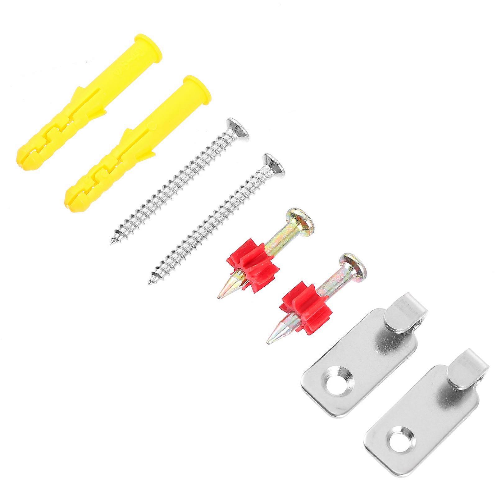 Photo Frame Hook Kit For Beginners And Professionals With Rectangular Design Silver 4 Sets